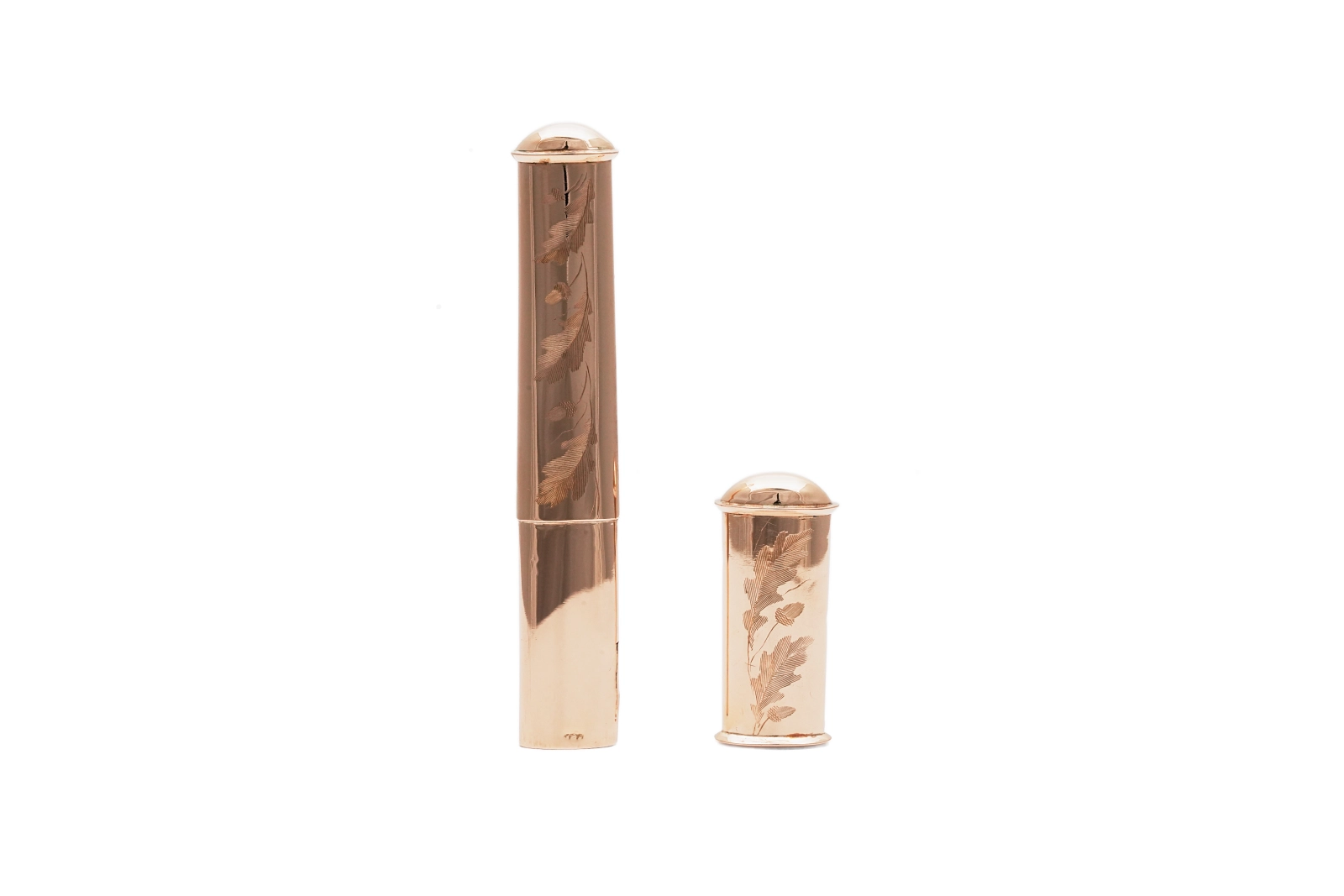 Porte-aiguilles Art Nouveau en or jaune 14 carats