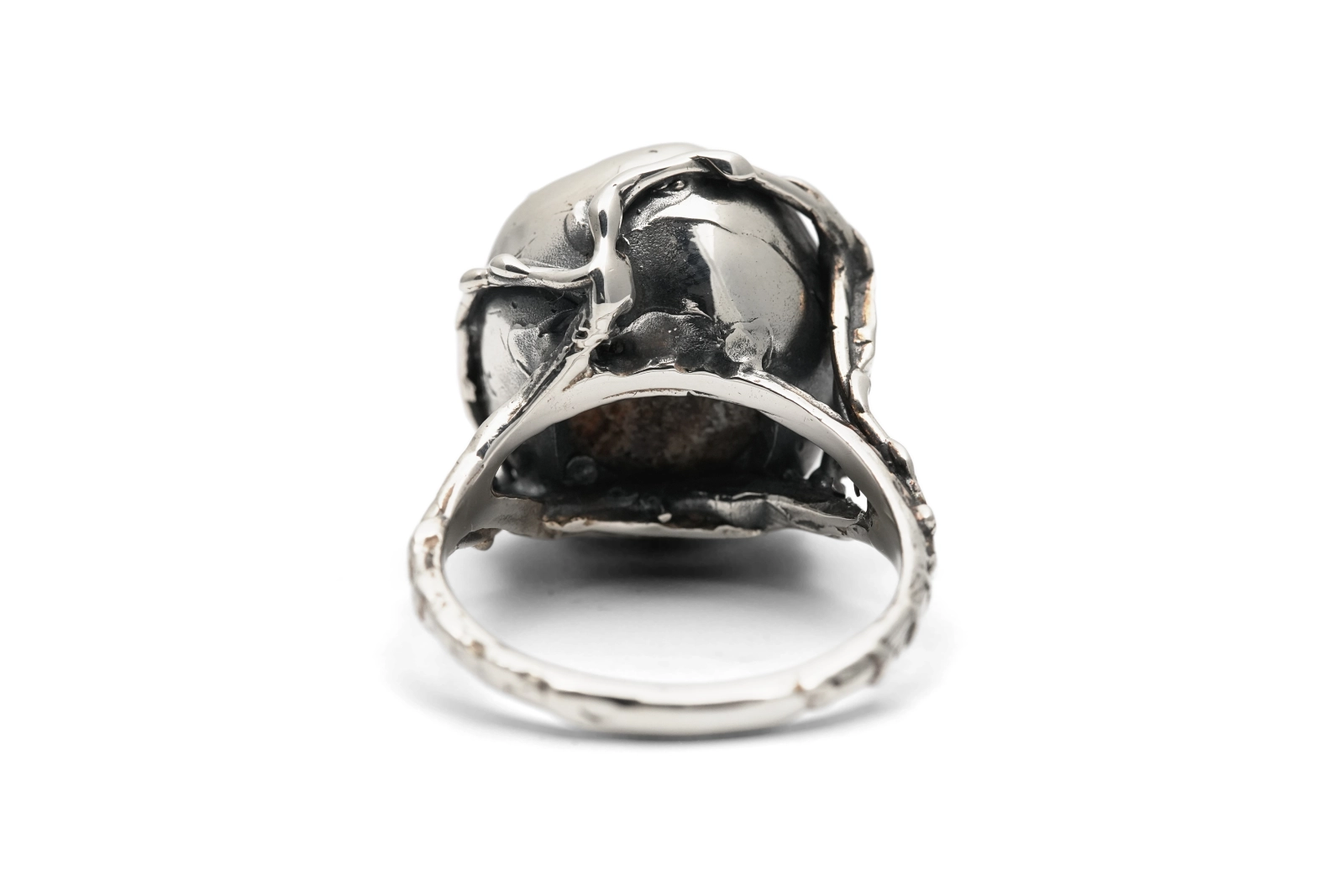 Bague Années 70 en argent 925 sertie d'une améthyste