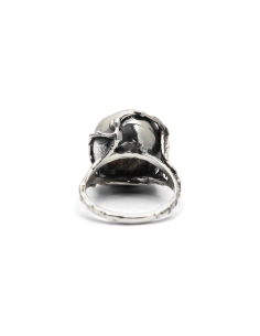 Bague Années 70 en argent 925 sertie d'une améthyste