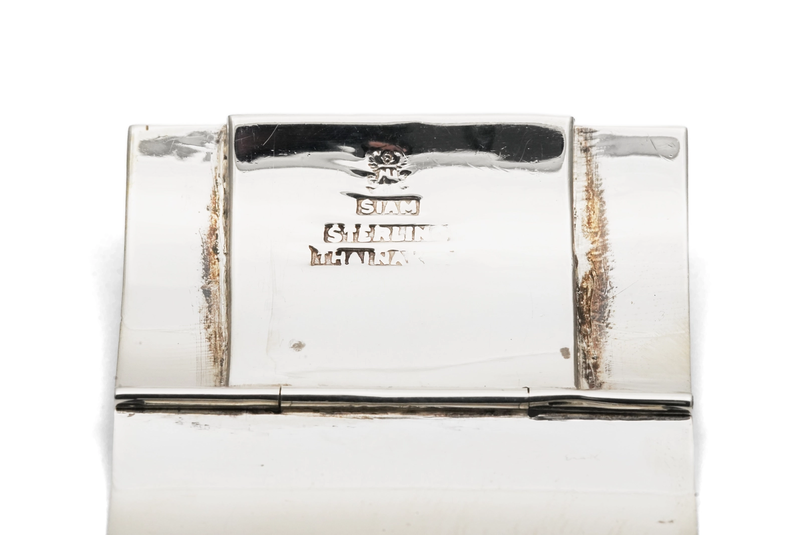Bracelet Années 70 en argent 925 niellé