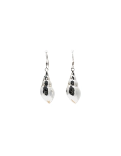 Boucles d'oreilles contemporaines en argent