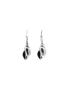 Boucles d'oreilles contemporaines en argent