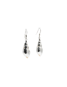 Boucles d'oreilles contemporaines en argent