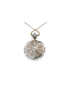 Pendentif porte-photos Art Nouveau en argent