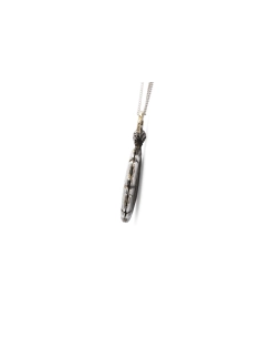 Pendentif porte-photos Art Nouveau en argent
