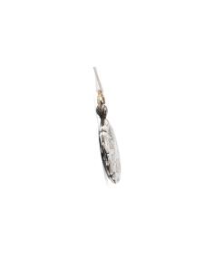 Pendentif porte-photos Art Nouveau en argent