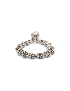 Bracelet Art Déco en argent et vermeil