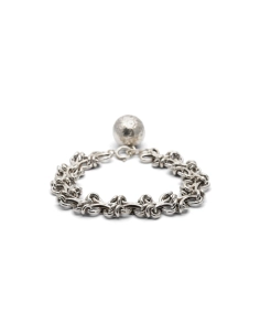 Bracelet Art Déco en argent et vermeil
