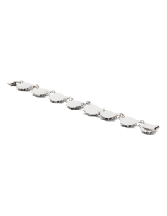 Bracelet Années 70 en argent 925 niellé