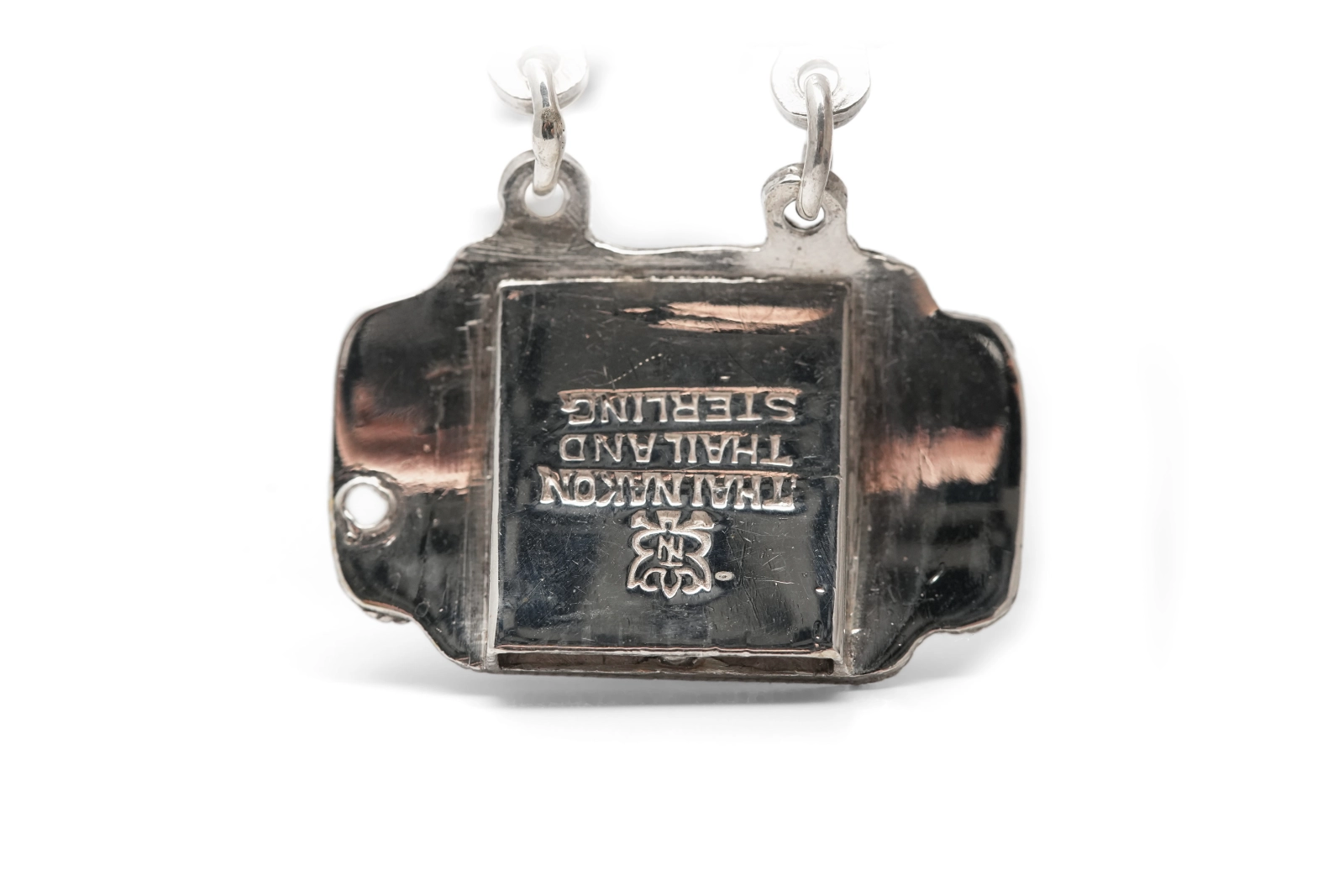 Bracelet Années 70 en argent 925 niellé