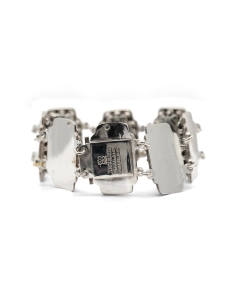 Bracelet Années 70 en argent 925 niellé