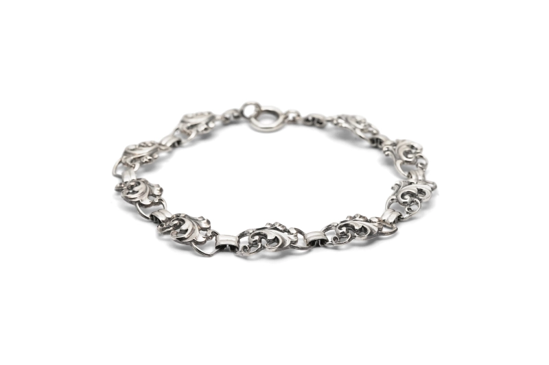 Bracelet Art Nouveau en argent 800