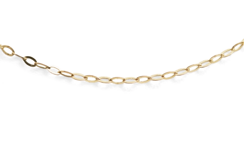 Chaîne contemporaine en or jaune 18 carats