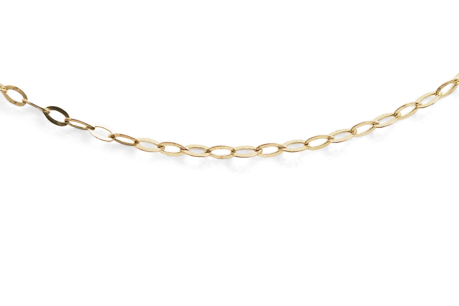 Chaîne contemporaine en or jaune 18 carats