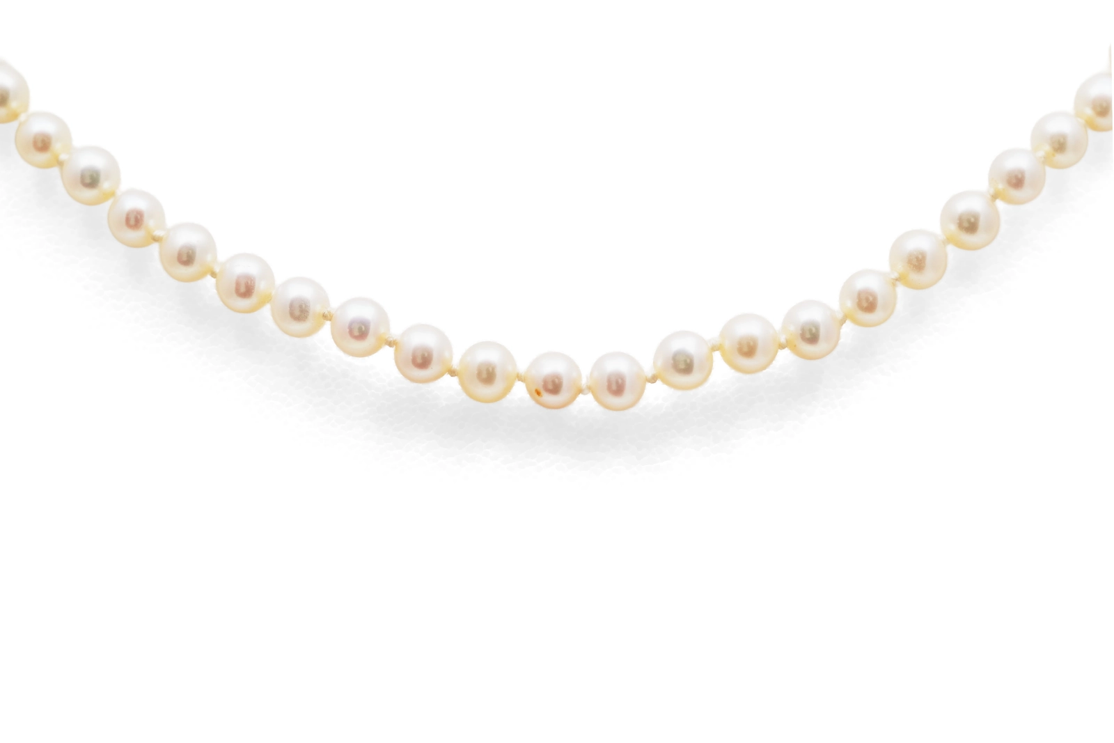 Collier de perles contemporain et or jaune 18 carats