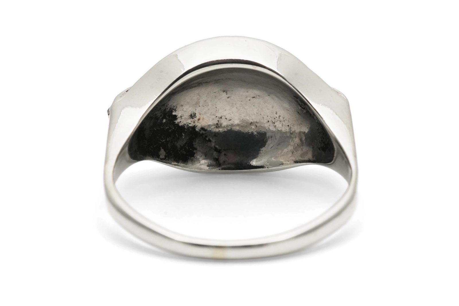 Bague Art Déco en argent 935 sertie de marcassites