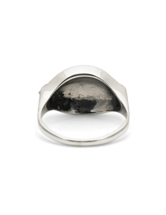 Bague Art Déco en argent 935 sertie de marcassites