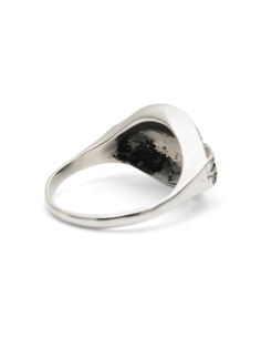 Bague Art Déco en argent 935 sertie de marcassites