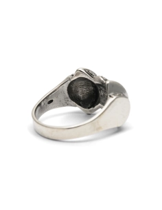 Bague Tank Art Déco en argent 835 sertie de marcassites