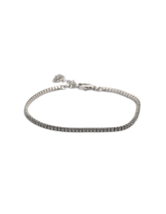 Bracelet contemporain en argent 925 serti de zirconiums