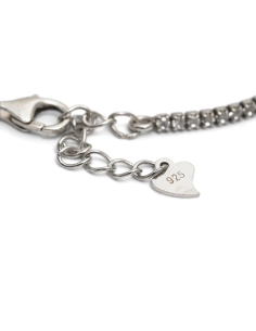 Bracelet contemporain en argent 925 serti de zirconiums