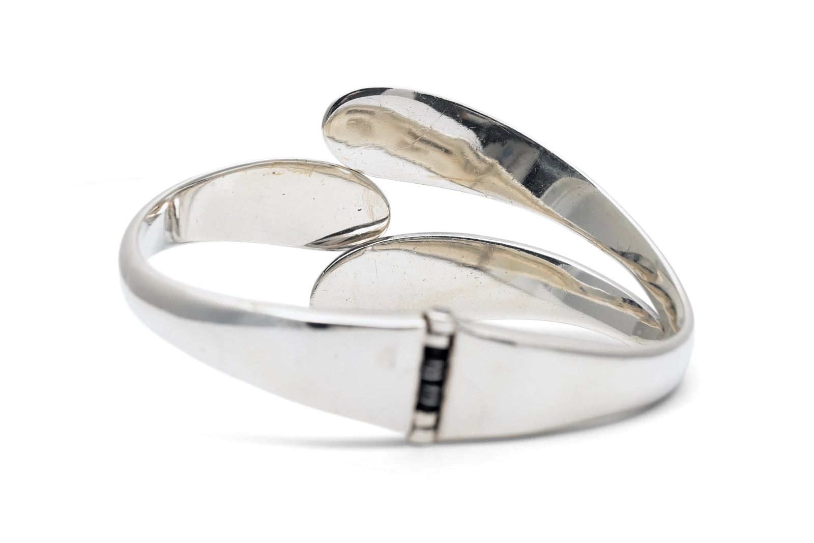 Bracelet contemporain en argent 925 serti de turquoises