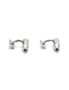 Boutons de manchette "crayon" Années 70 en argent 925