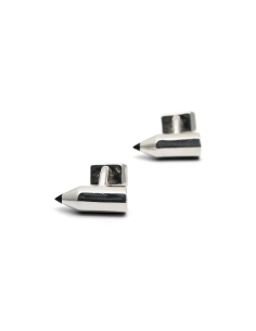 Boutons de manchette "crayon" Années 70 en argent 925