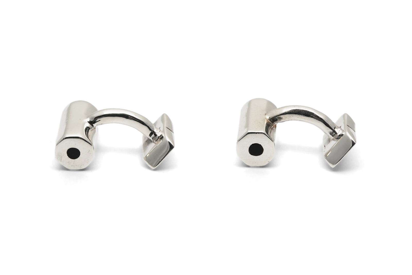 Boutons de manchette "crayon" Années 70 en argent 925