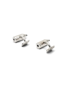 Boutons de manchette "crayon" Années 70 en argent 925