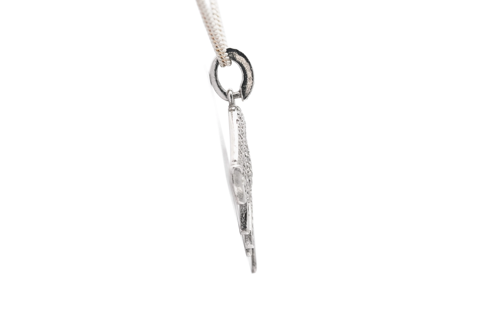 Pendentif Léopard contemporain en argent 925 serti de zirconiums