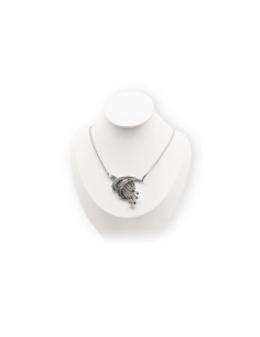 Collier Années 50 en argent 835 serti de marcassites