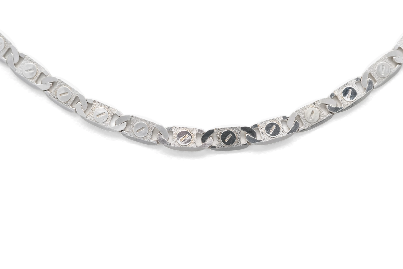 Collier contemporain en argent 925