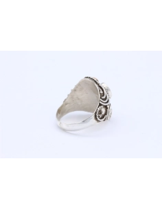 Bague contemporaine en argent 925, sertie d'une améthyste-The Vintage Workshop