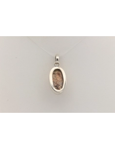 Pendentif contemporain en argent 925 serti d'opale-The Vintage Workshop