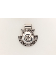 Pendentif ethnique contemporain en argent 925-The Vintage Workshop