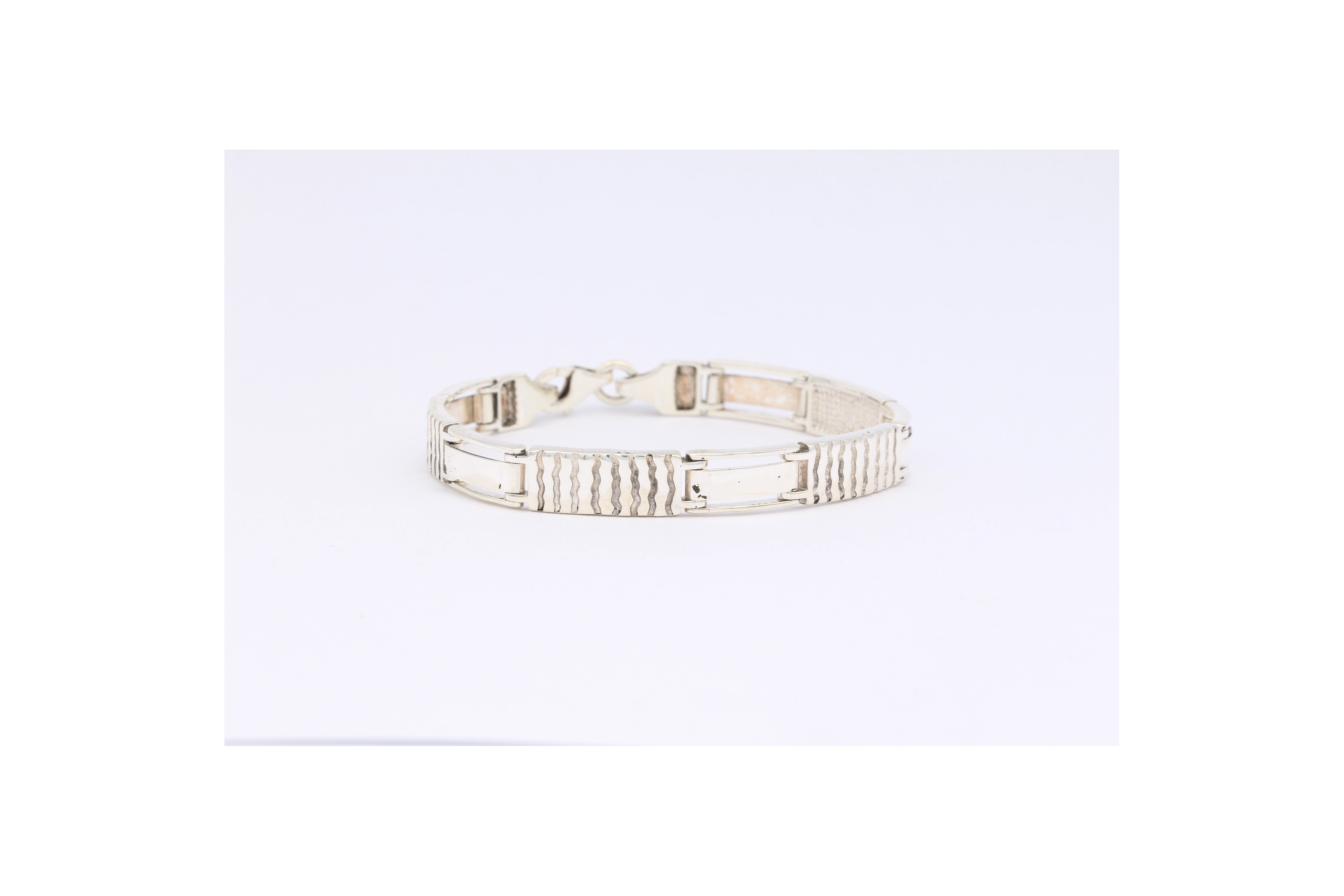 Bracelet contemporain unisexe en argent 925-The Vintage Workshop
