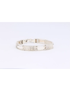Bracelet contemporain unisexe en argent 925-The Vintage Workshop