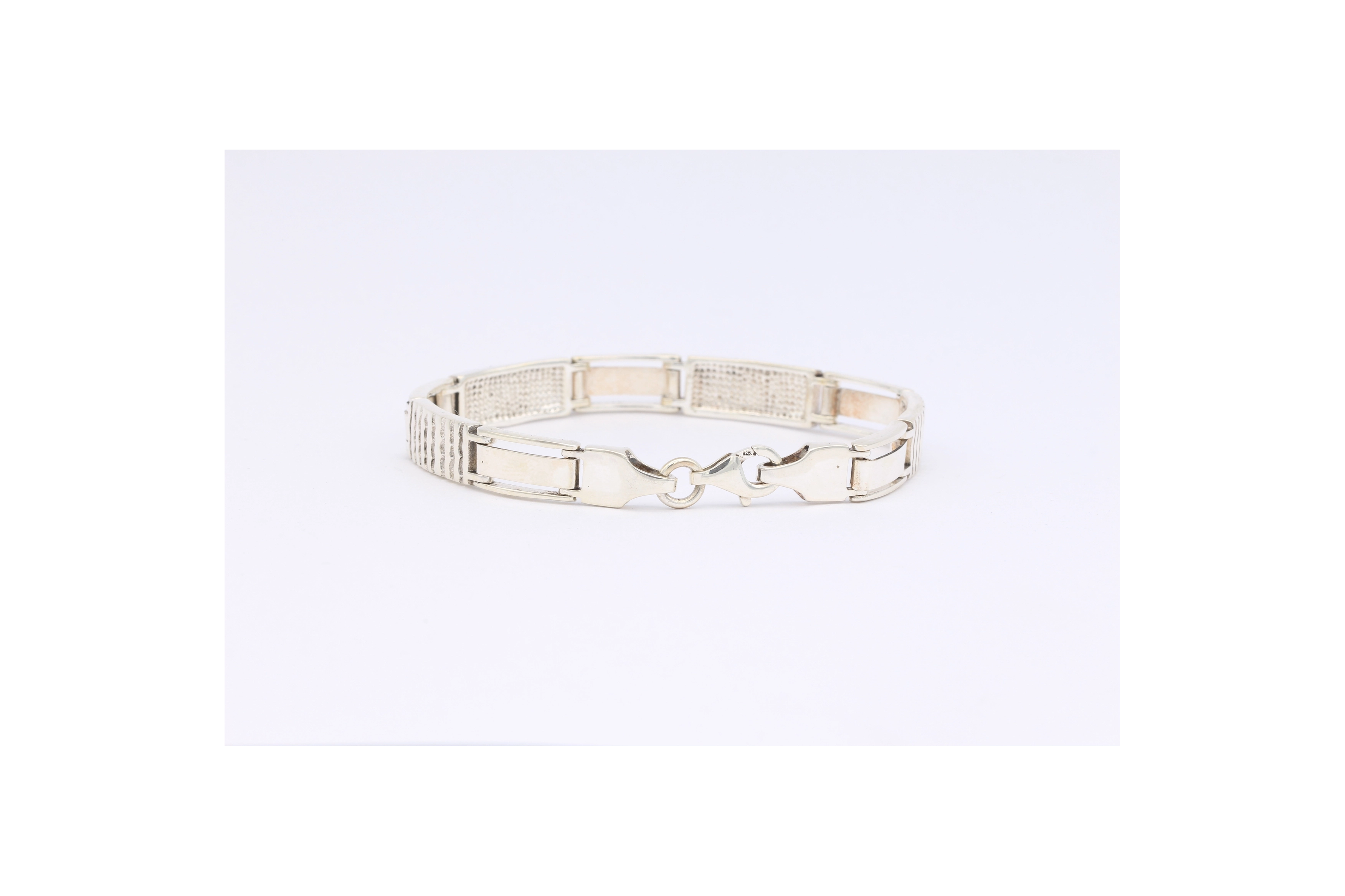 Bracelet contemporain unisexe en argent 925-The Vintage Workshop
