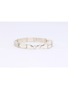 Bracelet contemporain unisexe en argent 925-The Vintage Workshop