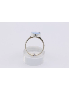 Bague contemporaine en argent 925 sertie d'opale - - 4