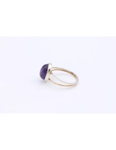 Bague contemporaine en argent 925 sertie d'améthyste - - 3