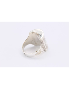 Bague "ethnique" contemporaine en argent 925-The Vintage Workshop