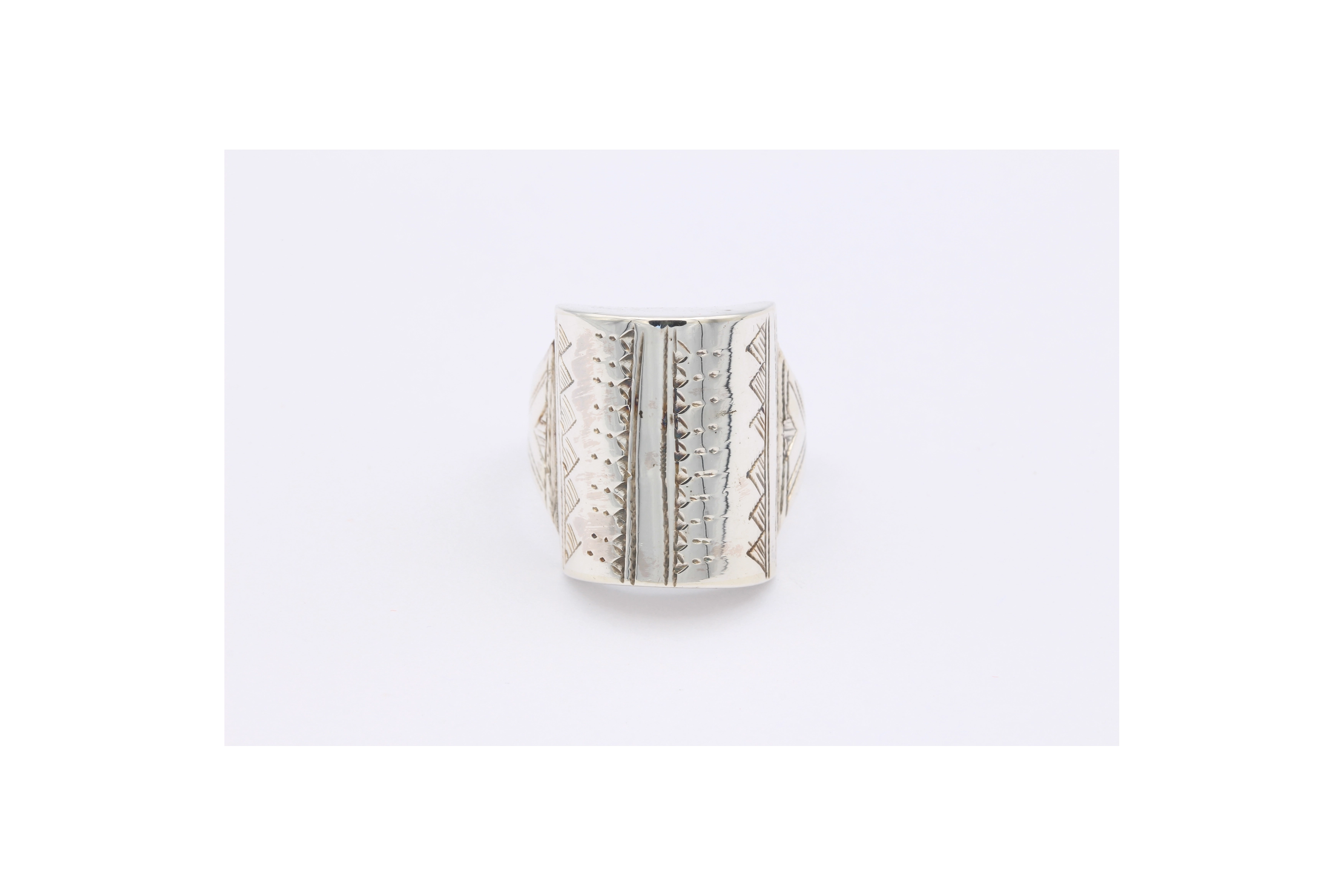 Bague "ethnique" contemporaine en argent 925-The Vintage Workshop