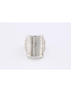 Bague "ethnique" contemporaine en argent 925-The Vintage Workshop