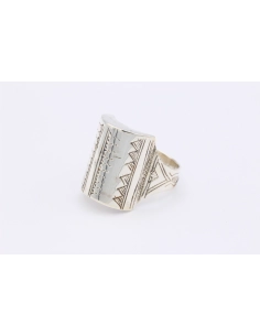 Bague "ethnique" contemporaine en argent 925-The Vintage Workshop