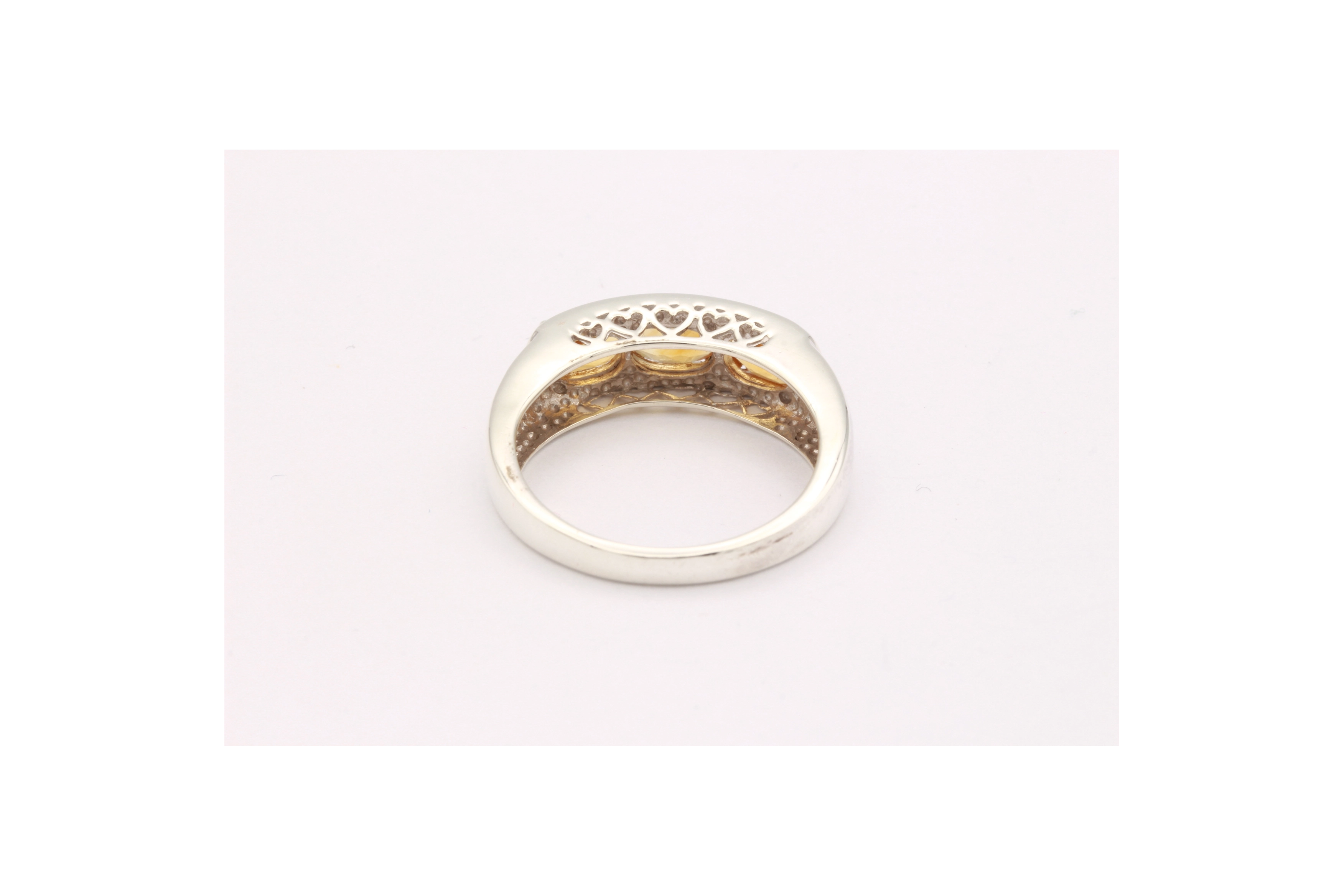 Bague contemporaine en argent 925 sertie de citrine - - 4