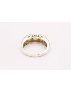 Bague contemporaine en argent 925 sertie de citrine - - 4