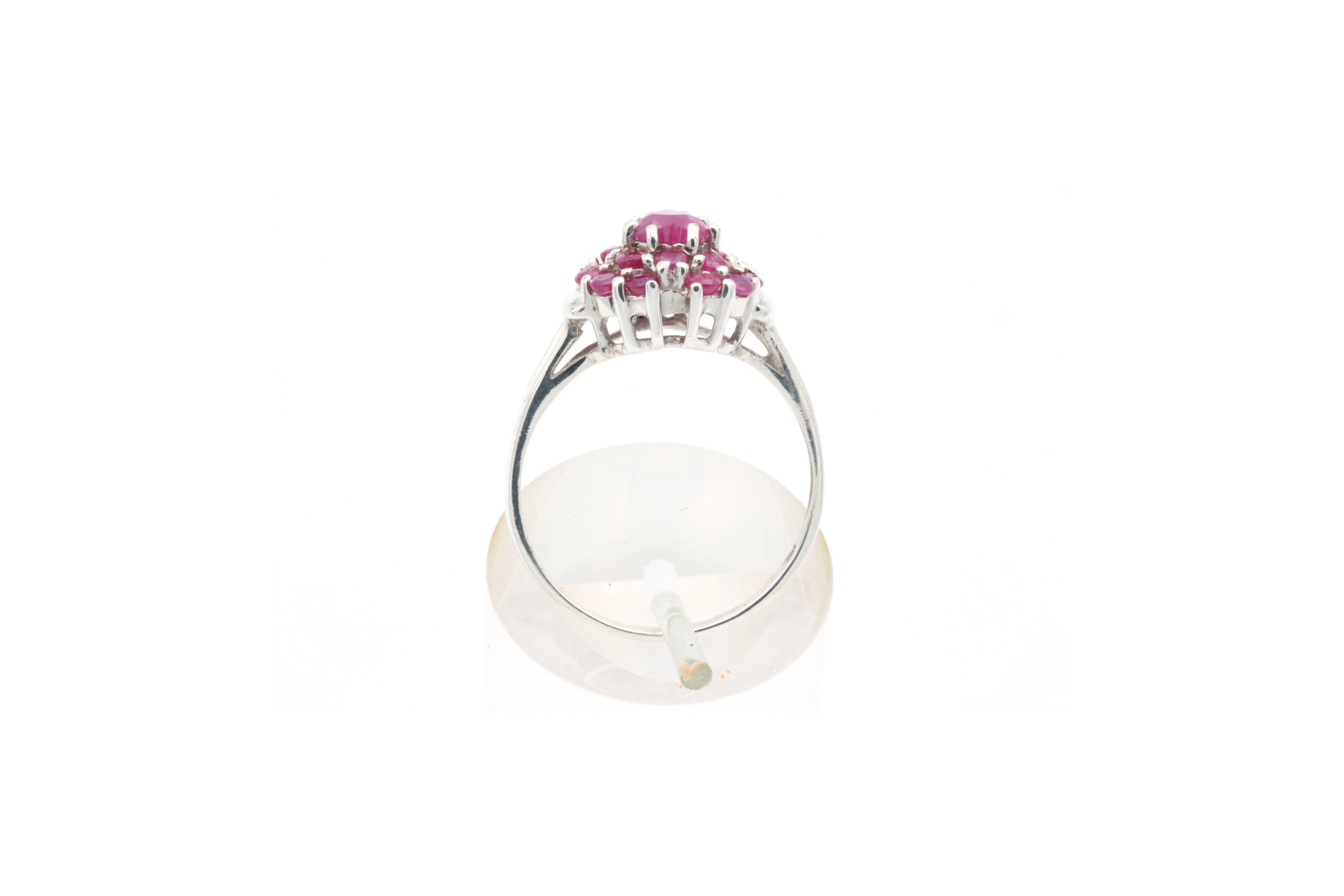Bague contemporaine en argent 925 sertie de rubis - - 4