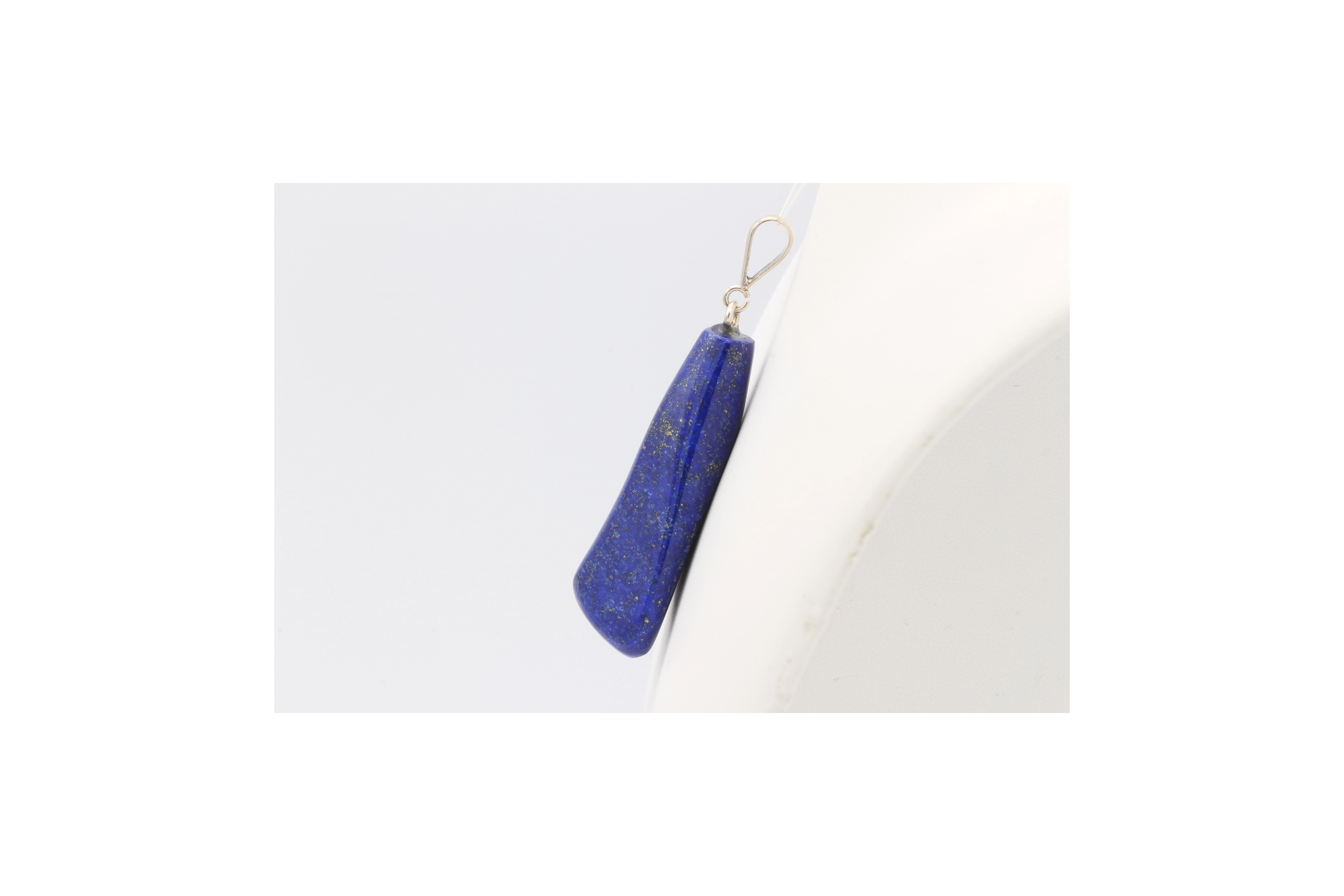 Pendentif contemporain en argent 925 serti de lapis lazuli - - 3